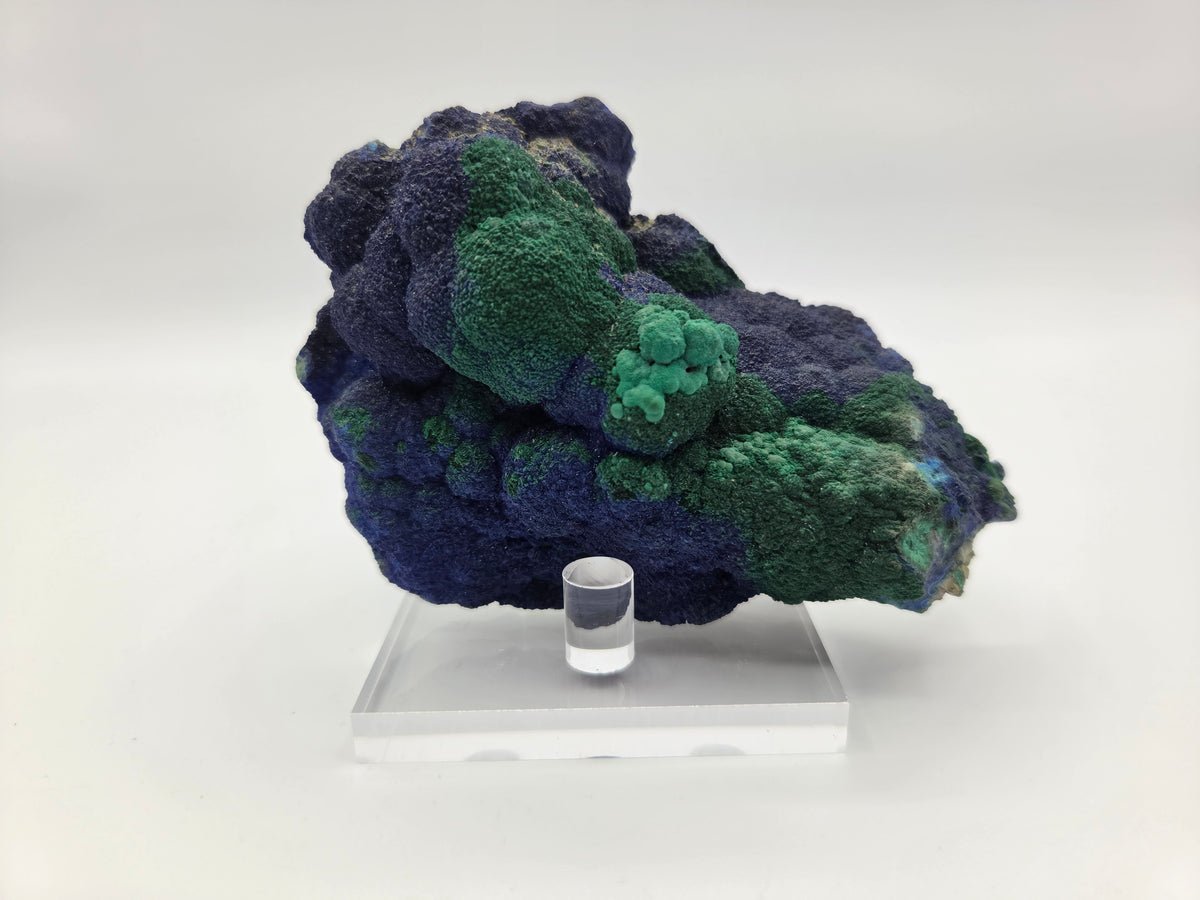 Azurite with Malachite