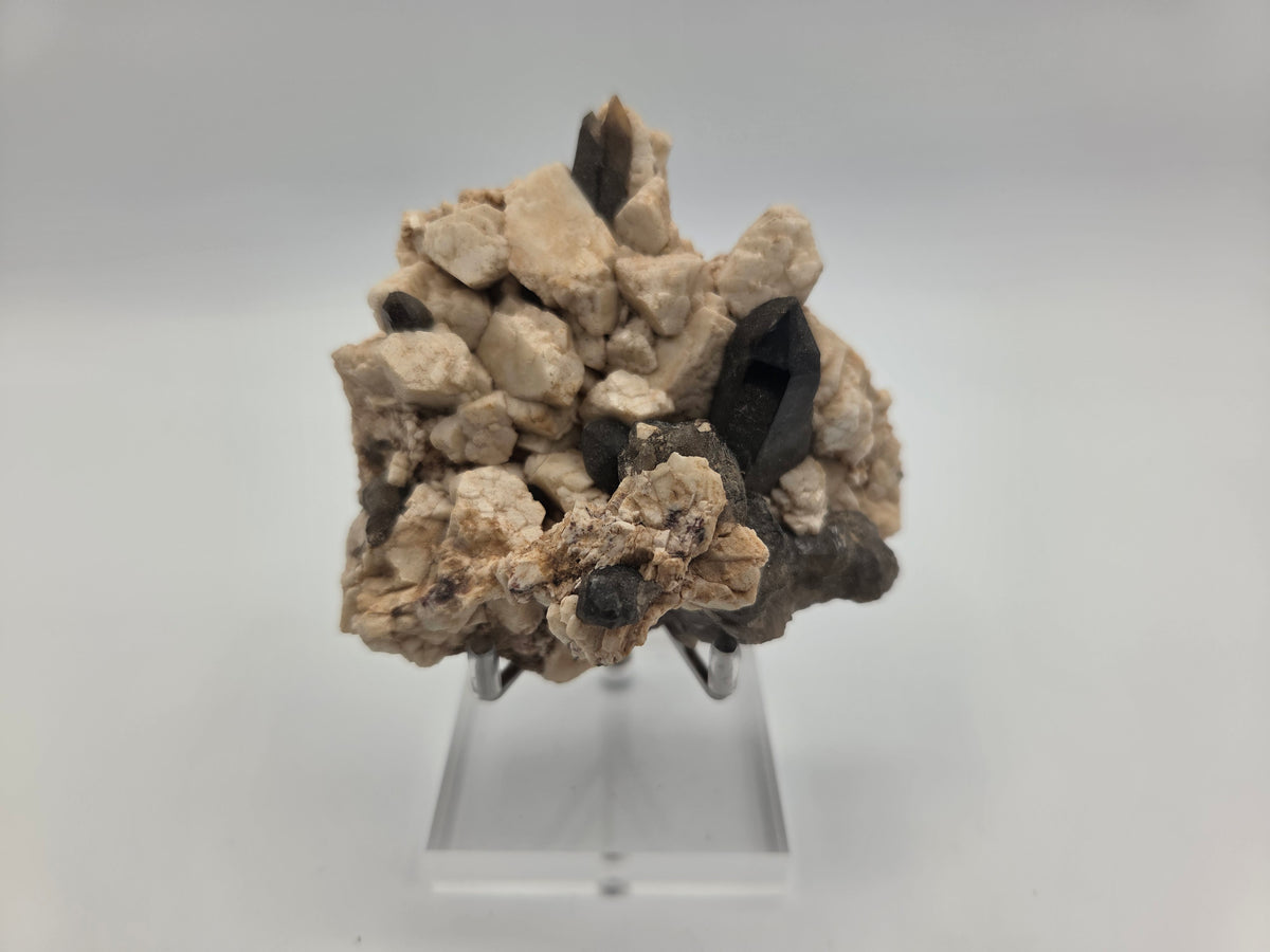 Microcline Feldspar and Smoky Quartz