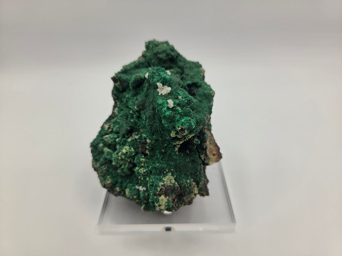 Malachite with Calcite