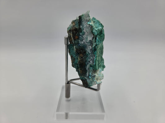Malachite after Azurite on Chrysocolla