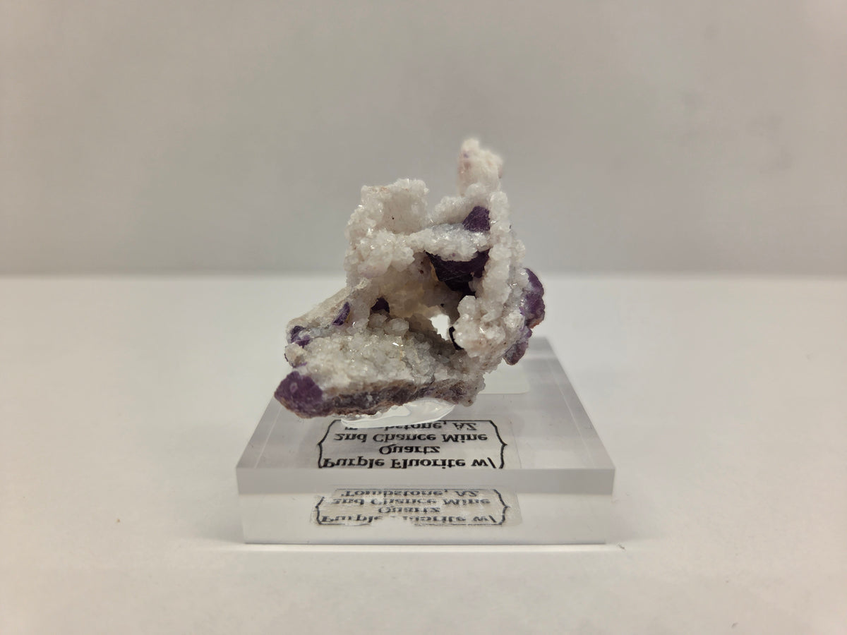 Fluorite on Quartz