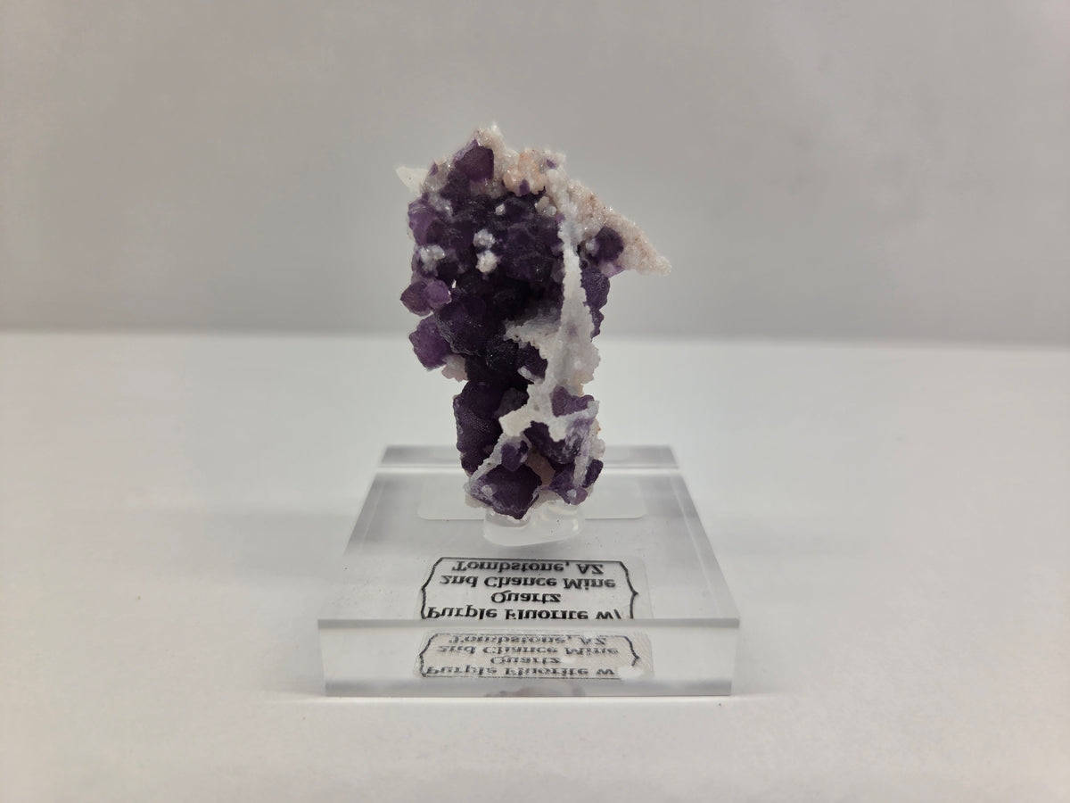 Fluorite on Quartz