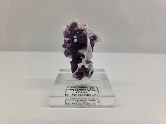 Fluorite on Quartz