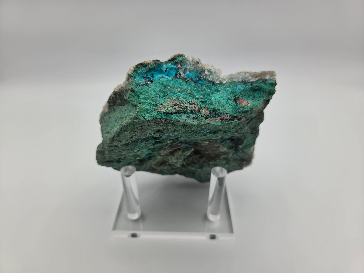 Quartz over Chrysocolla