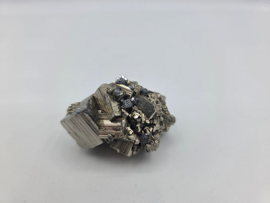 Pyrite with Galena
