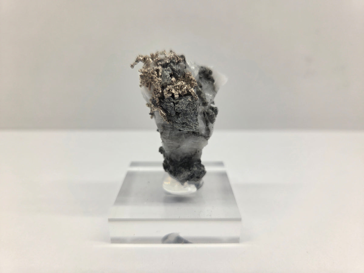 Silver with calcite