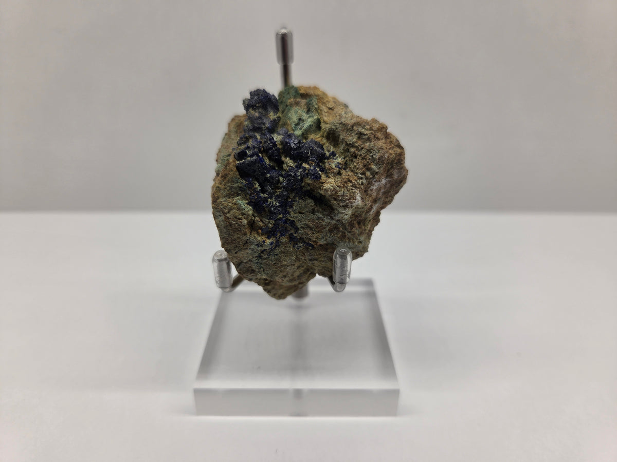 Azurite with Malachite