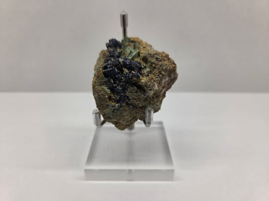 Azurite with Malachite