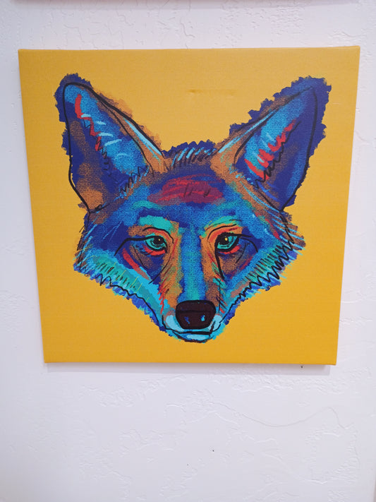 Coyote canvas print