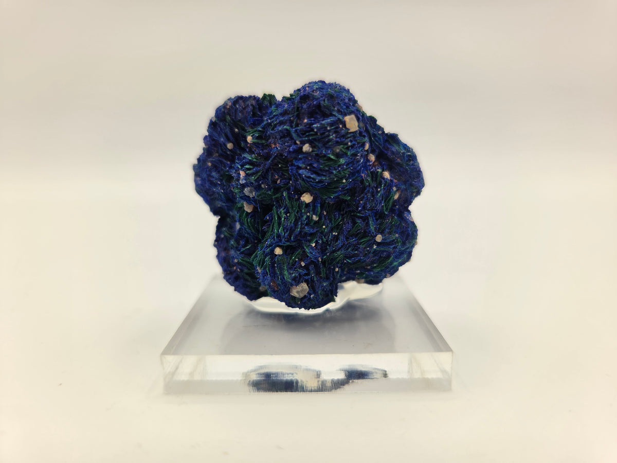 Azurite with Malachite