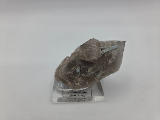 Smoky Quartz with Aquamarine
