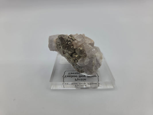 Pyrite with Calcite