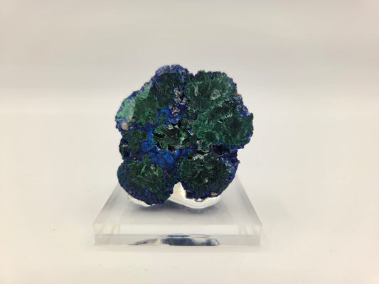 Azurite with Malachite