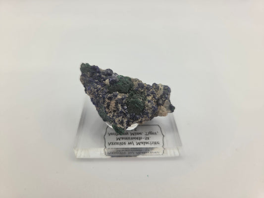 Azurite with Malachite