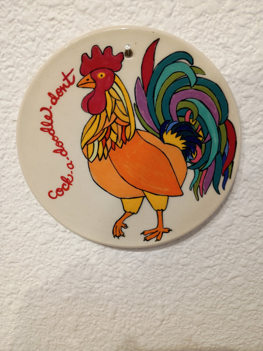 Rooster wall hanging. From Shani Campbell