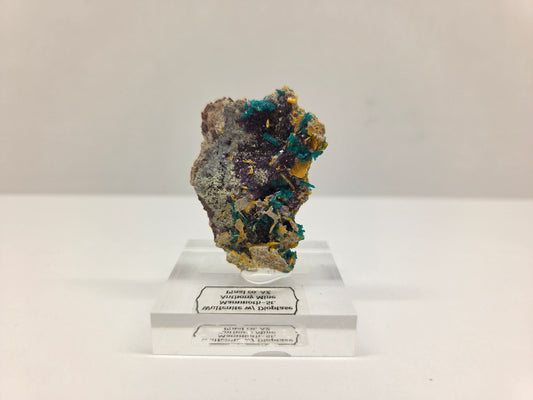 Wulfenite with Dioptase