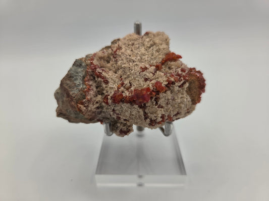Vanadanite with Calcite