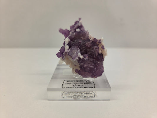 Fluorite on Quartz
