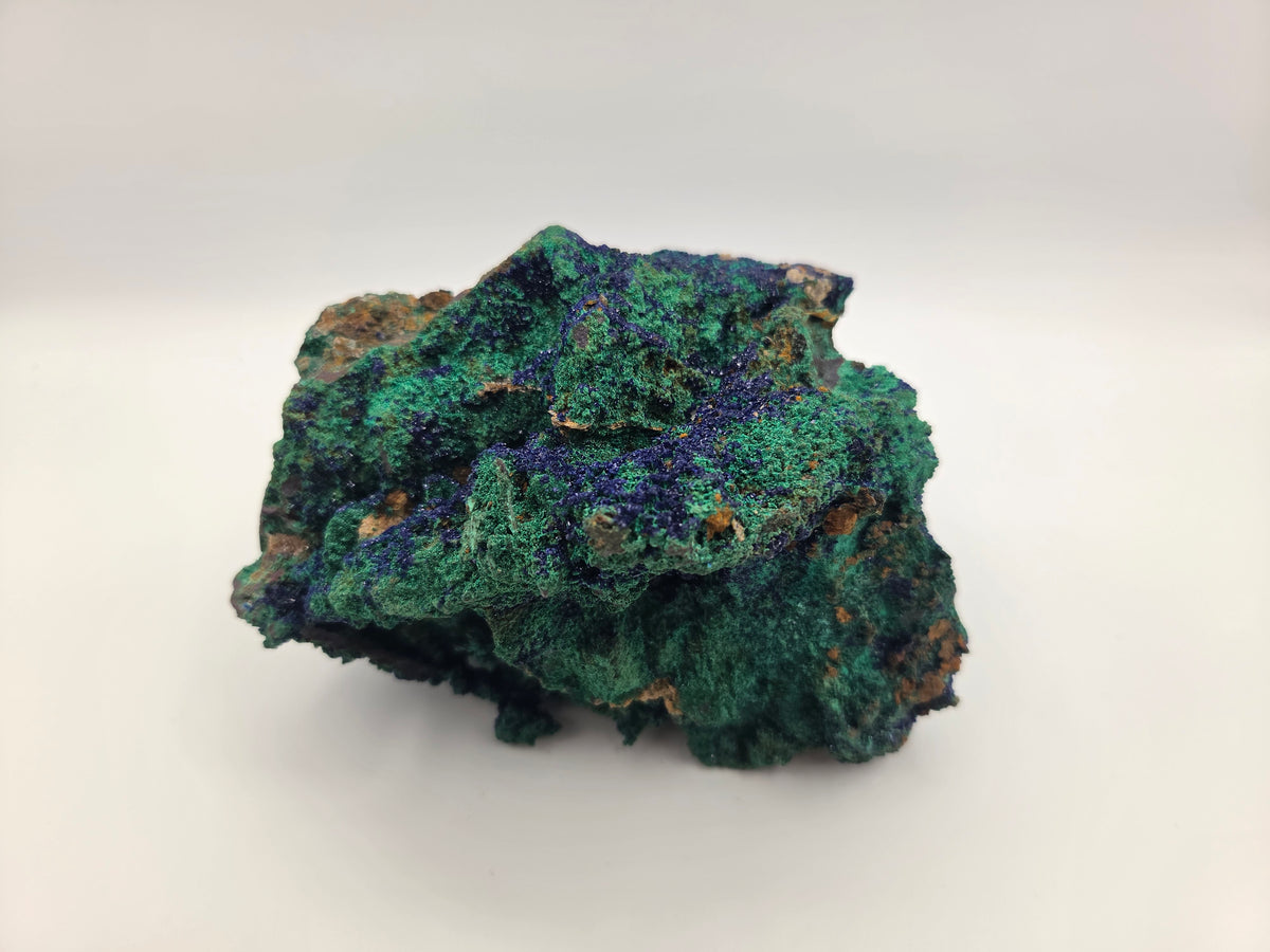 Azurite with Malachite