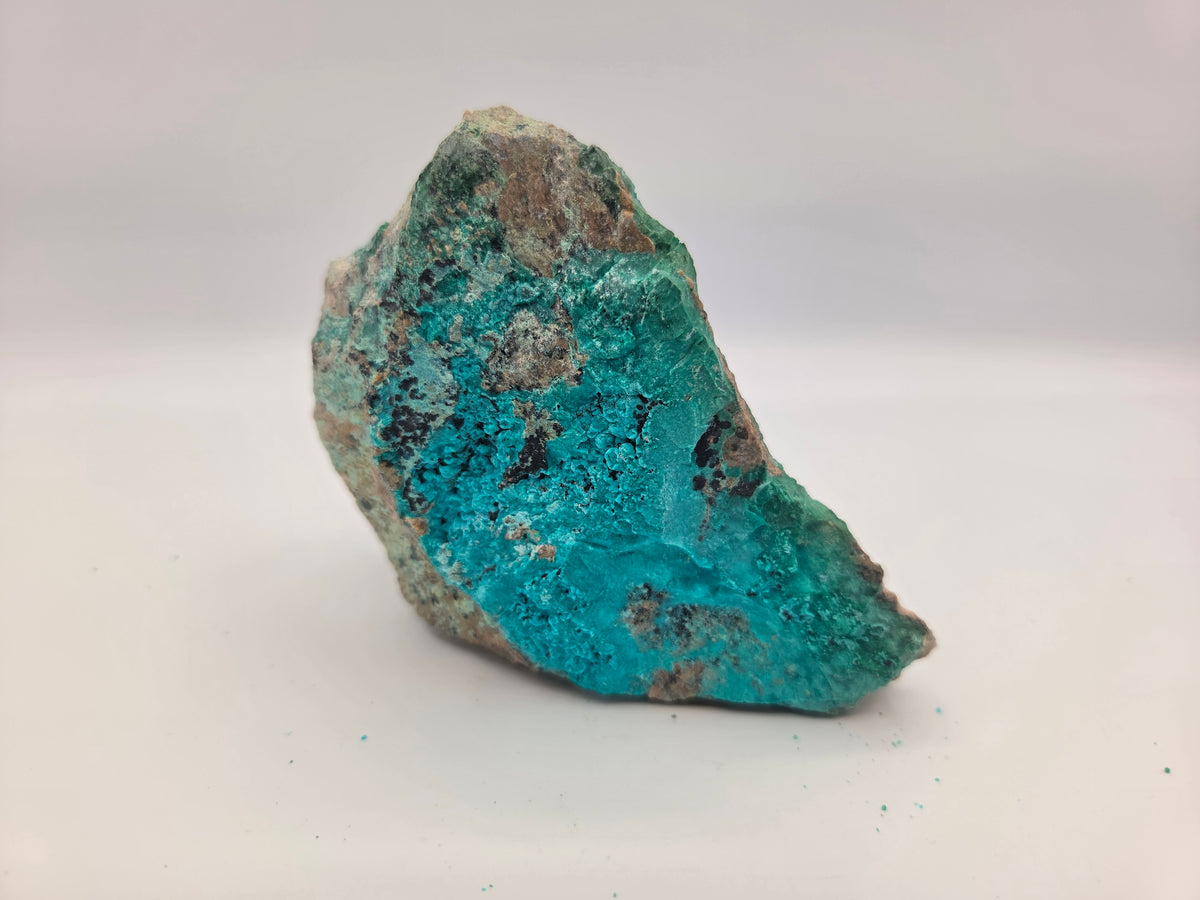 Malachite and chrysocolla