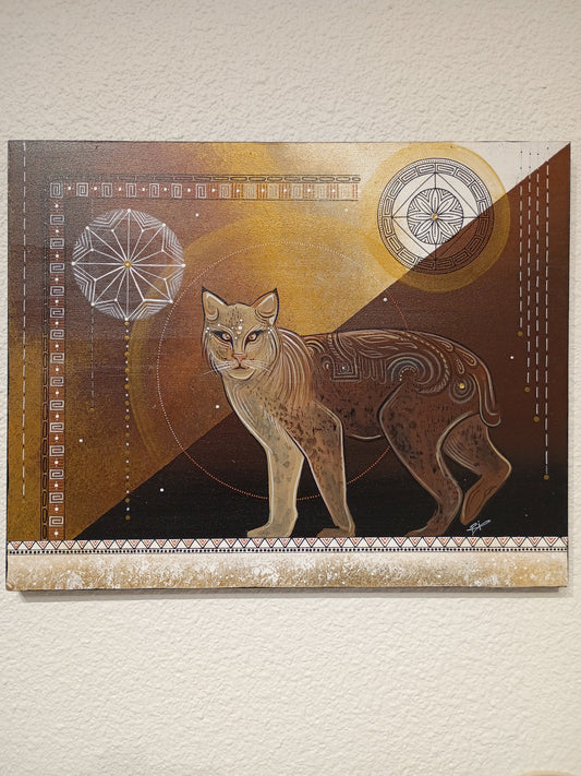 Bobcat. Ri design original painting