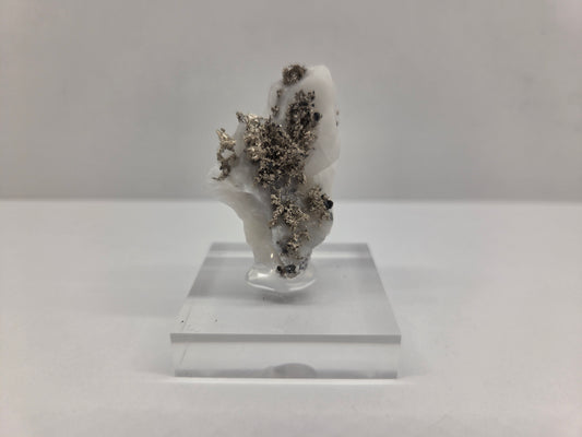 Silver with calcite