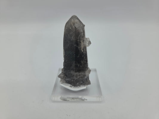 Phenakite on Smoky Quartz