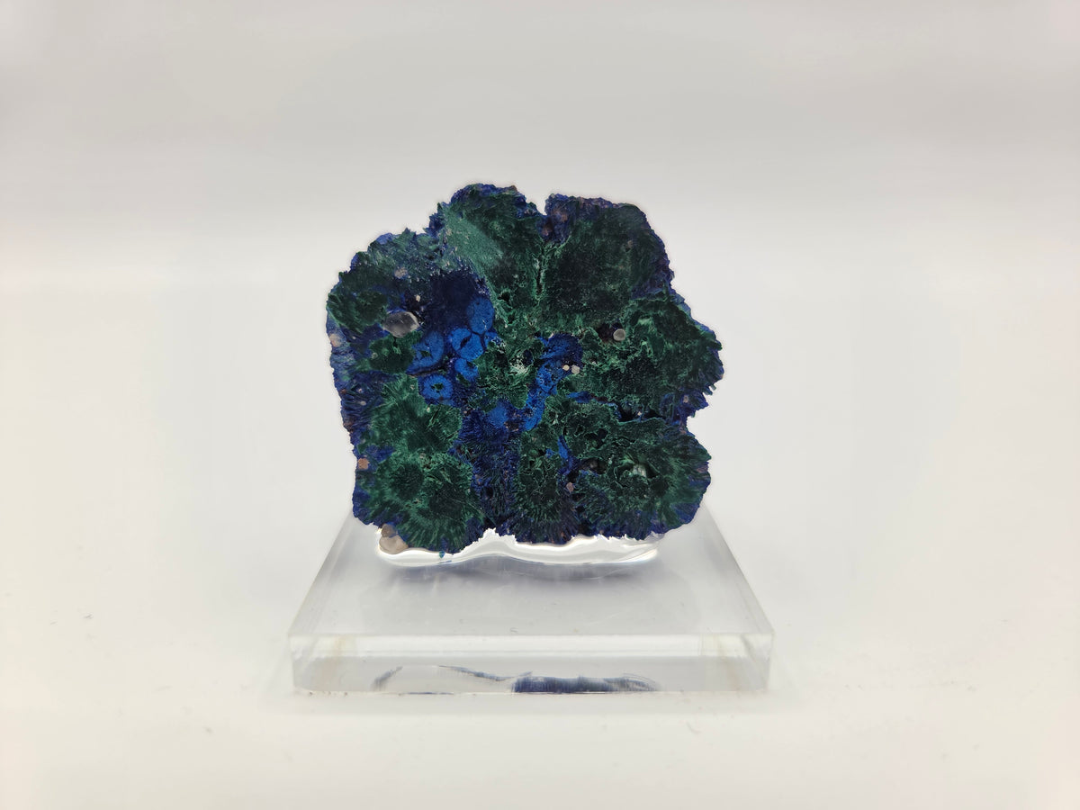Azurite with Malachite