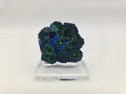 Azurite with Malachite