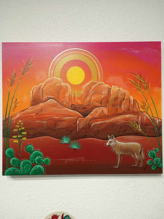 Cathedral Rock. Ri Design original painting